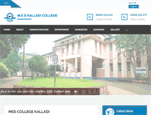 Tablet Screenshot of meskalladicollege.org